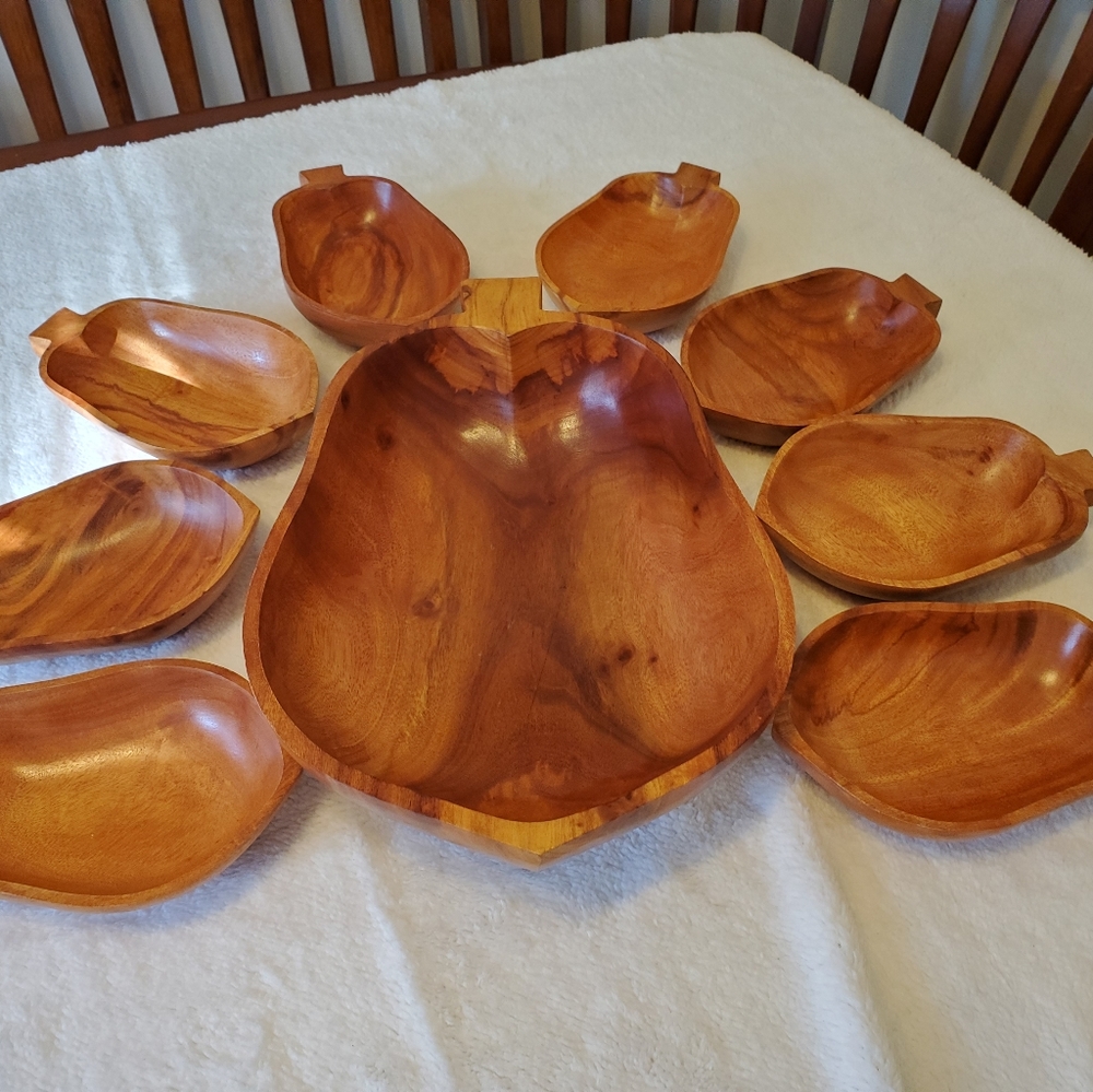 Monkeypod wood bowls